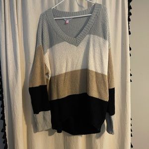 Color block XXL No Boundaries Sweater